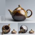 thumbnail image 2 of Tea Cup Set Japanese Style Retro Large-capacity Teapot Handmade Kung Fu Tea Set Accessories Chinese Stoneware Teapot Household Ceramics Teapots & Coffee Servers Travel Tea Set, 2 of 4