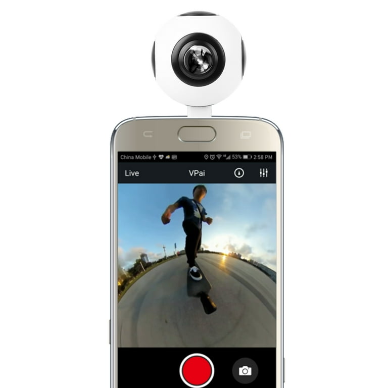 KOCASO Mini HD Panoramic Camera 360 Degree Camera Wide Dual Angle