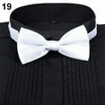 thumbnail image 2 of Opvise New Arrival Men's Fashion Plain Bowtie Polyester Pre Tied Wedding Bow Tie Suits Tie, 2 of 8