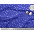 thumbnail image 2 of Soimoi Blue polyester Crepe Fabric Notes Musical Instrument Print Fabric by Yard 42 Inch Wide, 2 of 3