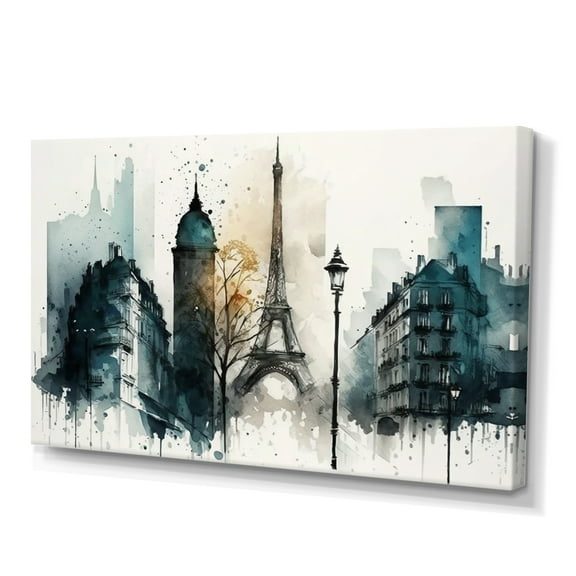 Designart Paris In The Fall I Canvas Wall Art