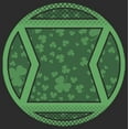 thumbnail image 2 of Women's Marvel Black Widow St. Patrick's Day Clover Black Widow Logo  Graphic Tee, 2 of 4