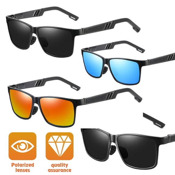 OUSITAI Men's Aluminum Polarized Sunglasses Driving Outdoor Fishing Eyes
