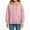 Pink, variant on Kids Pullover Hoodie Long Sleeve Sweatshirt with Adjustable Drawstring Hood and Front Kangaroo Pocket for Boys Girls