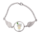 thumbnail image 1 of Animal negro hierba vegetal natural uu Pulsera pulsera pulsera alas de ángel pulsera, 1 of 3
