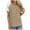 Khaki3, variant on lmcalzta T Shirts for Women Crew Neck Short Sleeve Comfy Tshirts Summer Casual Basic Tees Color Block