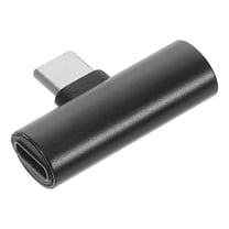 WHAMVOX USB C Micro USB Adapter for Camera Use with Rapid Charging Support and Durable Aluminum Alloy Design Black 2in1