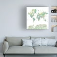 thumbnail image 2 of Canvas Wall Art - blursbyai 'Oriole Detailed Watercolor World Map' Wall Art for Living Room, Bedroom, or Office Décor by Trademark Fine Art - 18 x 18 Inches, 2 of 4
