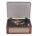thumbnail image 1 of Reproductor de Cd de escritorio retro portátil, platillo de escritorio retro de baJo reproductor de escritorio retro cubión acrílica transparente con altavoz para casa, 1 of 7