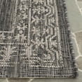 thumbnail image 6 of SAFAVIEH Courtyard Jolyon Bordered Indoor/Outdoor Area Rug, Black/Beige, 6'7" x 6'7" Square, 6 of 7