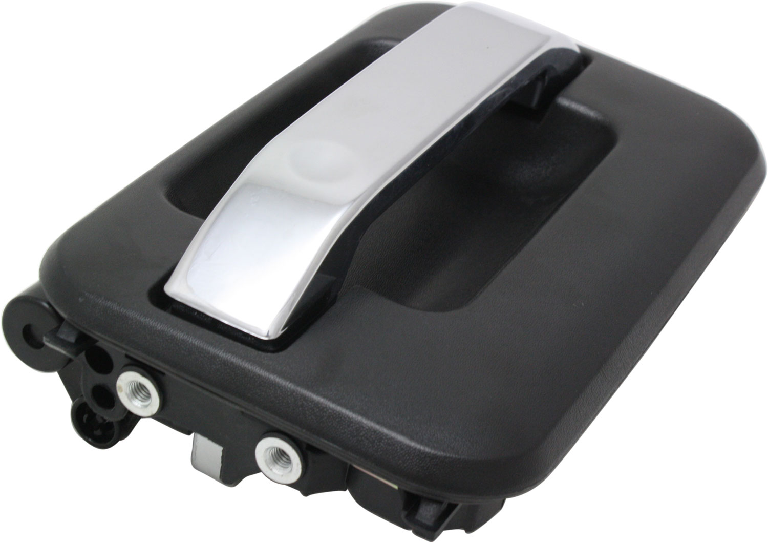 Replacement REPF462121 Exterior Door Handle Compatible with 2006-2008 Lincoln Mark LT 2004-2014 Ford F-150 Front, Right Passenger Black bezel with chrome lever