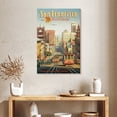 thumbnail image 2 of Elephant Stock The Lindbergh Line San Francisco California Wall Art - Vertical Canvas Wall Art - Living Room Wall Decor - City Canvas - Gray And Orange Decor By Kerne Erickson - 24" x 36", 2 of 8