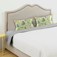 thumbnail image 3 of Yayeee Pillowcase Queen Size Set of 2 Satin Wrinkle Resistant Envelope Pillow Case, Cartoon Forest Animals, 3 of 8