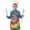 Colorful Rainbow Tie, variant on Rainbow Tie Dye Mandala Pattern Kids Aprons for Girls and Boys,Adjustable Neck Strap Toddler Aprons for Kids Cooking Baking