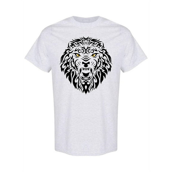Lion Tribal Graphic T-Shirt Men -Image by Shutterstock, Male x-Large