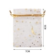 thumbnail image 5 of 120 Pcs Moon Star Organza Jewelry Candy Bags, 2.7x3.5 inch Sheer White Organza Pouch Small Gift Bags with Drawstring, 5 of 7