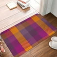 thumbnail image 5 of Daiia Purple Yellow Buffalo Plaid Front Door Mat, Heavy Duty Durable Welcome Mat for Outdoor Indoor, Dirt Trapper Waterproof Super Absorbent Door Mat, 16" x 24", 5 of 9