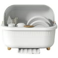 thumbnail image 1 of Lishi Multifunctional Dish Drying Box: Space-Saving Dish Drainer for Kitchen - White, 1 of 12