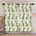 thumbnail image 5 of Blackout Kids Curtains,Mint Dinosaurs with Cacti Cute Childrens Insulated Curtains Set Of 2,Bedroom Essentials,Toddler Room Decor 52"x63", 5 of 5