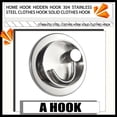 thumbnail image 2 of Justharion 1/2/3 Wall Hooks Multipurpose Clothes Key Holder Rustproof Round Base Hanging Rack Bathroom Kitchen Storage Hardware Accessories Only one Type 1 Pc, 2 of 6