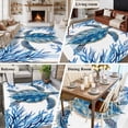 thumbnail image 6 of Ocean Turtle Washable Living Room Rugs 6'x9', Blue Starfish Coral Summer Animal Striped Low Pile Throw Large Area Rug Non-Slip Sturdy Edge Binding Carpet for Dining Room Kitchen Office, 6 of 9