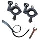 thumbnail image 4 of Abrazadera metálica de montaje en pala para portaequipajes de techo de alta resistencia, soporte seguro para camioneta SUV Negro, 4 of 9