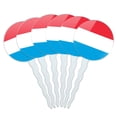 thumbnail image 1 of Luxembourg National Country Flag Cupcake Picks Toppers - Set of 6, 1 of 1