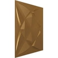 thumbnail image 2 of Ekena Millwork 19 5/8"W x 19 5/8"H Blossom EnduraWall Decorative 3D Wall Panel, Bright Coat Gold (12-Pack for 32.04 Sq. Ft.), 2 of 6