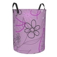 thumbnail image 2 of LNWH Laundry Basket, Abstract Flower Jar Texture Pattern Foldable Laundry Hamper With Handles Waterproof, Medium, 2 of 8