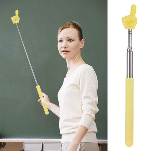 AKEGAMN Clearance! Retractable Teacher Pointers 2025 Extendable Hand Pointer For Classroom Kids Reading Cute Pointing Finger Stick Teach For Kindergarten Student Teacher Exquisite and Compact Design