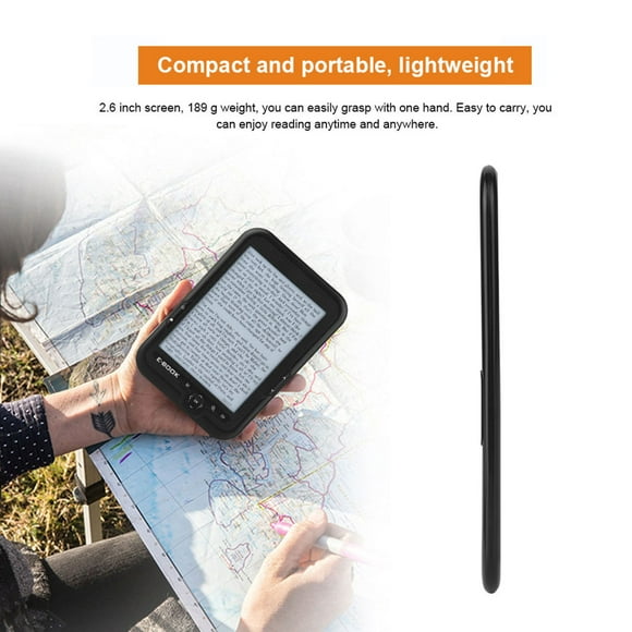 E Book Reader, E Reader for Bible, EBOOK Reader EInk 6 Inch Ereader Display 300DPI Blue Cover 16GB 8GB 4GB