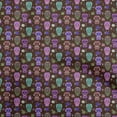 thumbnail image 1 of oneOone Cotton Cambric Brown Fabric Skull Sewing Craft Projects Fabric Prints By Yard 56 Inch Wide-aA, 1 of 5