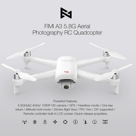 FIMI A3 Drone with Camera 3- Gimbal 1080P FPV Real-time Transmission Aerial