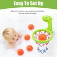 thumbnail image 4 of LieGorJi Bathtub Dino Basketball Hoop with 5 No Hole Balls, Toddler Bath Toys for Boys & Girls, Ideal Birthday Gifts for 1-3 3-5 5-8 Year Old, 4 of 8