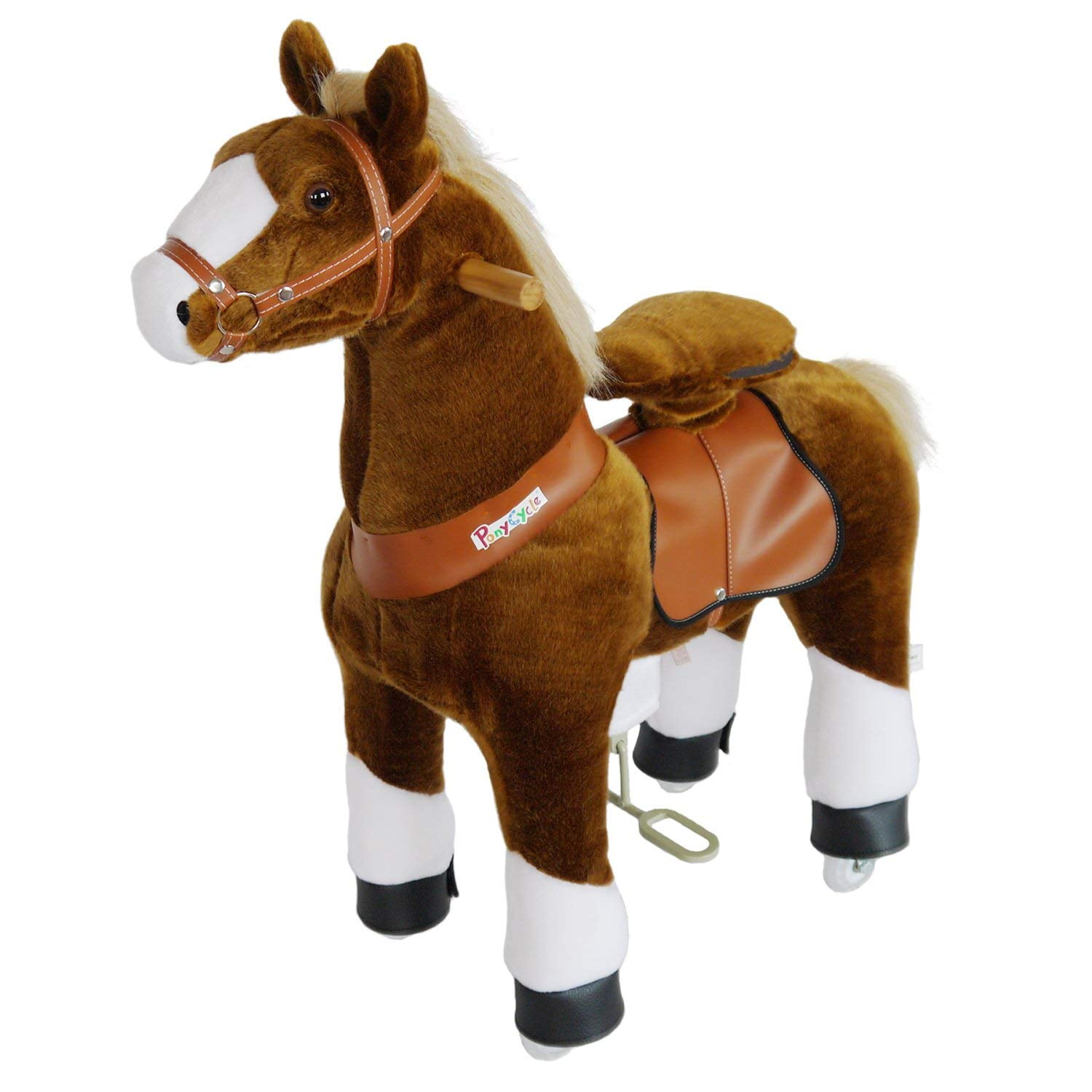 PonyCycle  Kids Manual Ride on Horse Small 3-5 Year Black with White Hoof New 