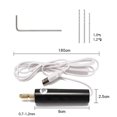 thumbnail image 2 of Mini taladro eléctrico, taladro USB eléctrico portátil DC 5V, kit de microbrocas manuales de 0,7-1,2 mm con puntas de 13 piezas, para papel plástico de madera, 2 of 5