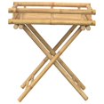 thumbnail image 3 of vidaXL Folding Tray Table 60x40x68 cm Bamboo, 3 of 5