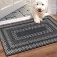 thumbnail image 3 of Enyhom Front Door Mat 24" x 36" Heavy Duty Durable Welcome Mat for Outdoor Indoor, Dirt Trapper Doormat ,Black Gray, 3 of 9