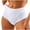 White, variant on Jamicy Women's Underwear High Waisted Tummy Control Stripe Lace Underwear Solid Color Mesh Shapewear Panties for Women
