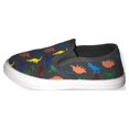 Dinosaur Boys' Shoe Toddler Sneaker Slip On Kids Shoes, Blue, Black, or