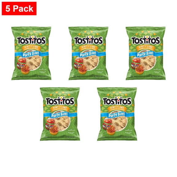 Tostitos Hint of Lime Bite Sized Tortilla Chips 17 oz - 5 Pack