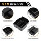 thumbnail image 4 of Bandeja organizadora de consola central Unique Bargains para Jeep Wrangler JK JKU Rubicon Sport 2011-2018, bandeja de inserción de almacenamiento para reposabrazos, plástico negro y blanco, 4 of 6