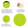 thumbnail image 4 of Uxcell Safety High Visibility Reflective Sticker Waterproof Driveway Reflector for Bicycle Motorcycle Fluorescent Green, 4 of 7