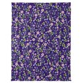 thumbnail image 5 of Flannel Throw Blanket for Couch Sofa Bed, Watercolor Pastoral Flowers Soft Cozy Warm Fuzzy Blanket 40x50in, 5 of 9