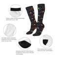 thumbnail image 6 of Easygdp Rainbow Jellyfishes Soccer Socks Sport Knee High Socks Calf Compression Athletic Socks for Men and Women, 6 of 9