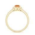 thumbnail image 2 of Rosec Jewels 1 CT Teardrop Fire Opal Ring with Diamond for Women, 10K Yellow Gold, US 3.00, 2 of 10