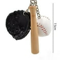 thumbnail image 4 of lionlar 1pc Baseball With Black Glove Pendant Keyring Key Chain Hanging Ornament, 4 of 9