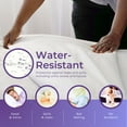 thumbnail image 5 of Hygea Natural Mattress Protector, Water Resistant Allergen and Dust Mite Mattress Cover, XL Twin, 5 of 6
