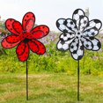 thumbnail image 2 of Lawn Decoration Wind Spinner Double Layer Pinwheels with Stake Eye Catching for Garden Children Outd, 2 of 5