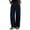 Dark Blue, variant on Women's Cargo Pants Button Waist Straight Leg Baggy Pants Outdoor Athletic Climbing Trousers